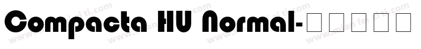 Compacta HU Normal字体转换